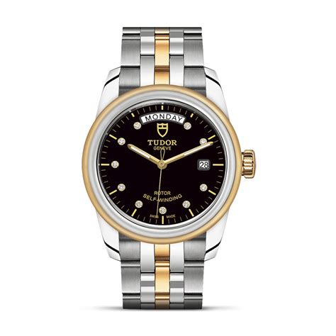 tudor glamour date day 39mm|tudor day date watch.